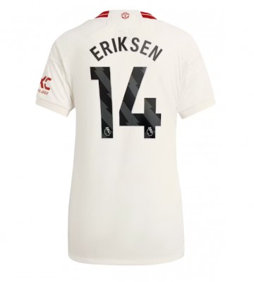 Manchester United Christian Eriksen #14 Tercera Equipación Mujer 2023-24 Manga Corta